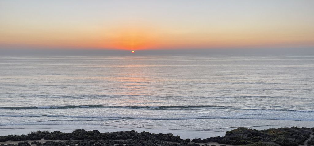 San Diego coastline at sunset