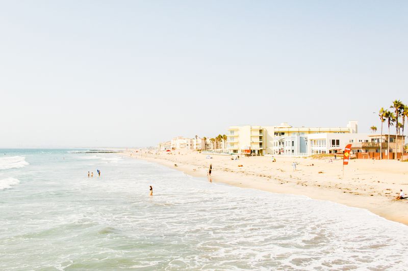 Beach and shoreline in San Diego County
